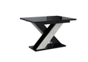 Additional Image for Xao Étkezőasztal - Magasfényű fekete / Beton