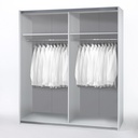 Additional Image for Time Tolóajtós Gardóbszekrény - Sonoma tölgy/Fehér