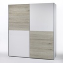 Additional Image for Time Tolóajtós Gardóbszekrény - San Remo tölgy/Fehér