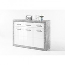 Additional Image for Stone Komód - Beton / Magasfényű fehér 36-672-D5