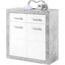 Additional Image for Stone Komód - Beton / Magasfényű fehér 36-671-D5