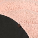 Ülőkés buklé tároló puff, blush rózsaszín - TOURNI