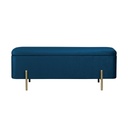 Bársony pad, tárolórésszel 108 cm, mély kék - CHIC
