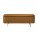 Bársony pad, tárolórésszel 108 cm, aranybarna - CHIC