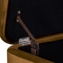 Bársony pad, tárolórésszel 108 cm, aranybarna - CHIC