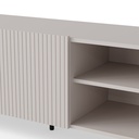 TV-szekrény, 150 cm, kasmír / fekete - PAUXOS