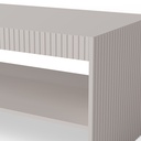 Dohányzóasztal, 120 cm, kasmír / fekete - PAUXOS