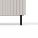 Komód, 200 cm, kasmír / fekete - PAUXOS
