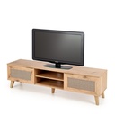 TV állvány, 150 cm, artisan tölgy / fekete - TROPIQUE