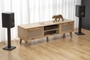TV állvány, 150 cm, artisan tölgy / fekete - TROPIQUE