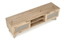 TV állvány, 150 cm, artisan tölgy / fekete - TROPIQUE