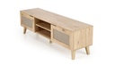 TV állvány, 150 cm, artisan tölgy / fekete - TROPIQUE