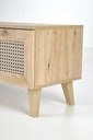 TV állvány, 150 cm, artisan tölgy / fekete - TROPIQUE