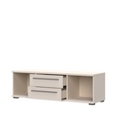 TV állvány, két ajtóval és két fiókkal, kasmír matt, 150 cm - BALLADE