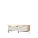 TV állvány, két ajtóval és két fiókkal, fehér mat, 175 cm - AERIENNE