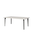 Dohányzóasztal, fehér mat, 110 cm - PICADILLY