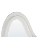 Organikus fali tükör fehér MDF kerettel 160 x 58 cm - ÉCLIPSE