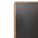 Hullámos tükör barna MDF kerettel 165 x 61 cm - ONDINE