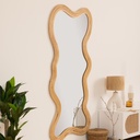 Fali tükör rattan kerettel 179 x 86 cm - ROSEAU