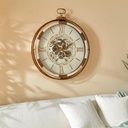 Zsebóra stílusú falióra mechanizmussal Ø 74 cm MDF - PENDULE