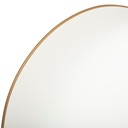 Kerek tükör aranyszínű fém kerettel Ø 76 cm - AMBRE