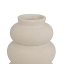 3 darabos fehér kerámia váza szett 9 cm - BOUQUET