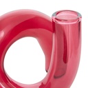 Egyszálas üveg váza 12 cm piros - PÉTALE