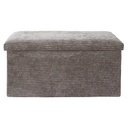 Összecsukható bordázott pad tároló, taupe, 76 cm - CHERANCE