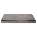 Összecsukható bordázott pad tároló, taupe, 76 cm - CHERANCE