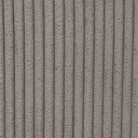 Összecsukható bordázott puff tároló, taupe, 38 cm - CHERANCE