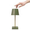 Érintéses LED asztali lámpa, zöld, 10,5 cm - LUMIVALE