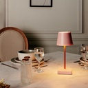 Érintéses LED asztali lámpa, rózsaszín, 10,5 cm - LUMIVALE