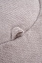 Puff tárolóval, gömb alakú chenille szövet 50x40 cm, szürke - LUCIOLE