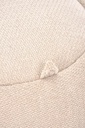 Puff tárolóval, gömb alakú chenille szövet 50x40 cm, bézs - LUCIOLE