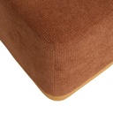 Puff szett 2 darabos, chenille szövet 42,5x29,5 cm, borostyán és sárga - IMBRIQUE
