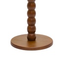 Kisasztal kerek fa, 46x38 cm, diófa barna - BRIVANE