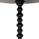 Kisasztal kerek fa, 50x38 cm, fekete – BAROKO
