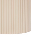 Kissztal 2 db-os szett, kerek bordázott fa, 38/31 cm, bézs – AMAUDINE
