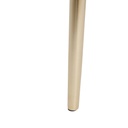 Kisasztal 2 db-os szett kerek, mangófa és fém, 35/50 cm, arany láb barna lap – ELOUVANE