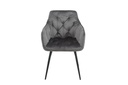 Additional Image for AS137 Étkezőszék - Sötétszürke Bársony HLR-21