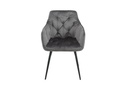 Additional Image for AS137 Étkezőszék - Sötétszürke Bársony HLR-21