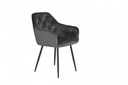 Additional Image for AS115 Étkezőszék - Sötét szürke bársony G062-40