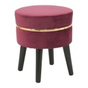 Bársony ülőke, arany szegéllyel, burgundi - ROYAL