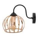 Fali lámpa, gömb alakú búrával, réz - CAMPANULE