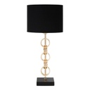 Asztali lámpa, lánc hatású vázzal, arany - CHAINE