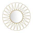 Fém nap alakú falitükör, arany - SUN