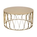 Kerek vas dohányzóasztal, arany - BELLE