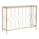 Konzolasztal, geometrikus mintával, arany - MOHEA