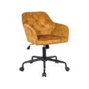 Irodai fotel, szegett, okkersárga - BOLIVAR