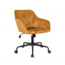 Irodai fotel, csíkozottan steppelt, okkersárga - UPMAN